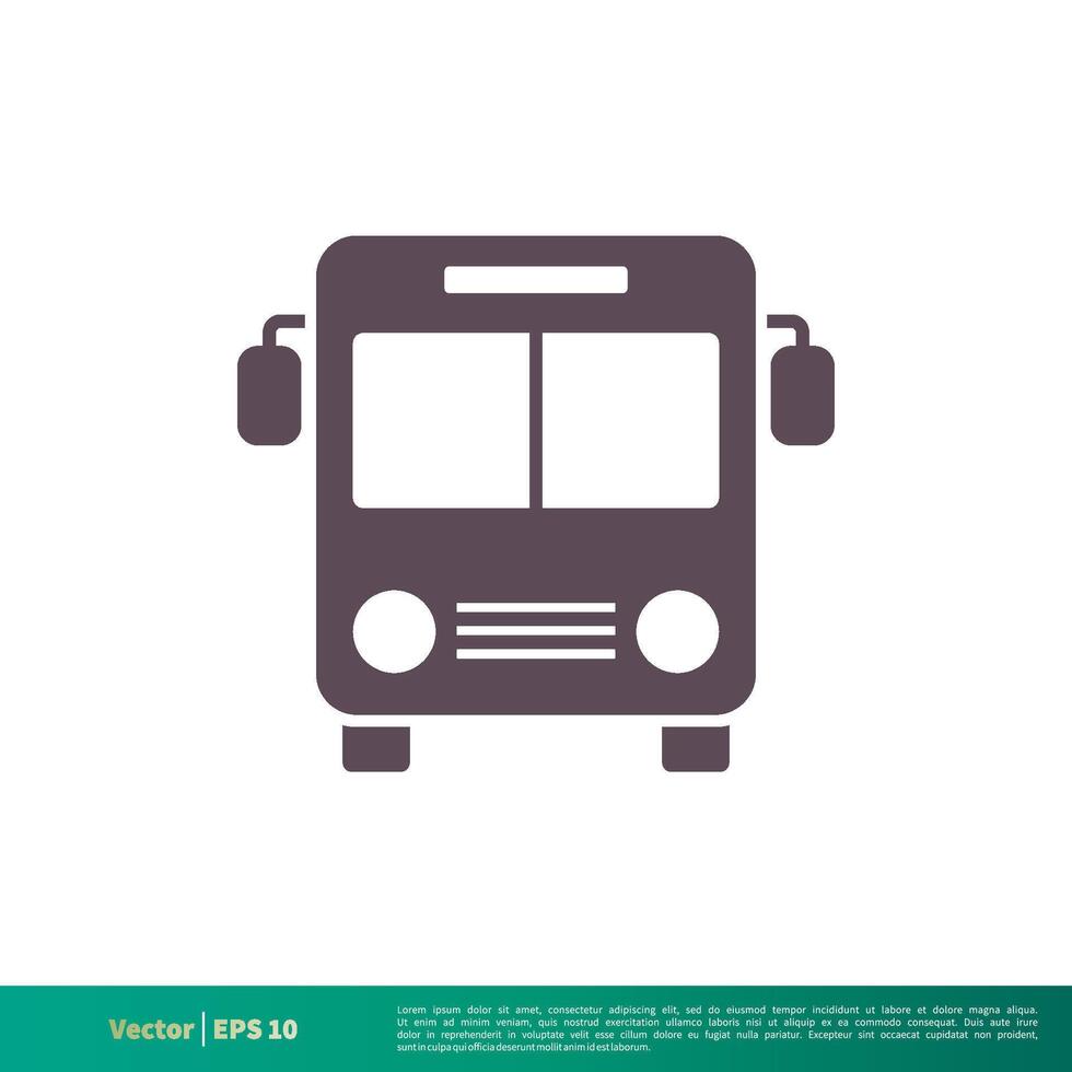 buss, transport ikon vektor logotyp mall illustration design. vektor eps 10.