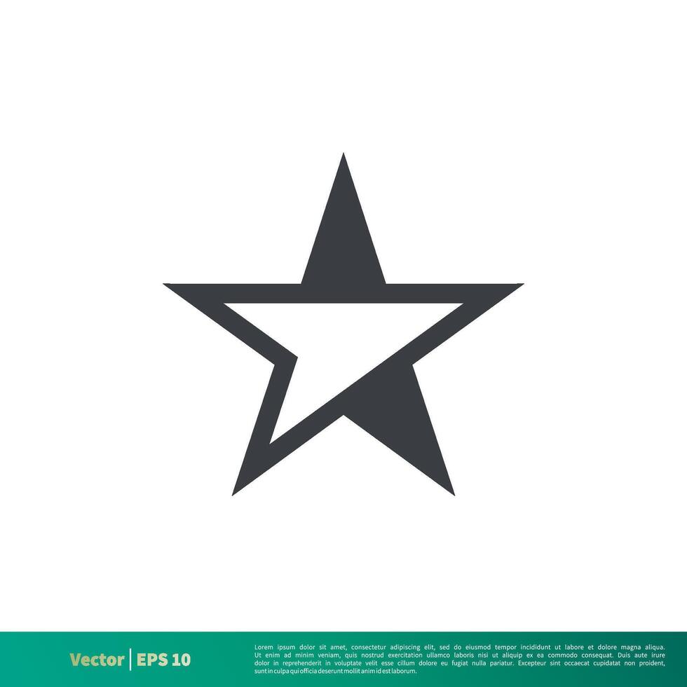 enkel stjärna form ikon vektor logotyp mall illustration design. vektor eps 10.