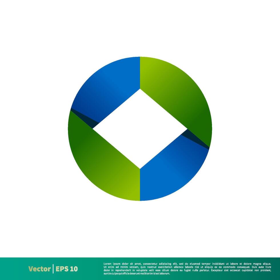 abstrakt Symbol 3d Logo Vorlage Illustration Design. Vektor eps 10.