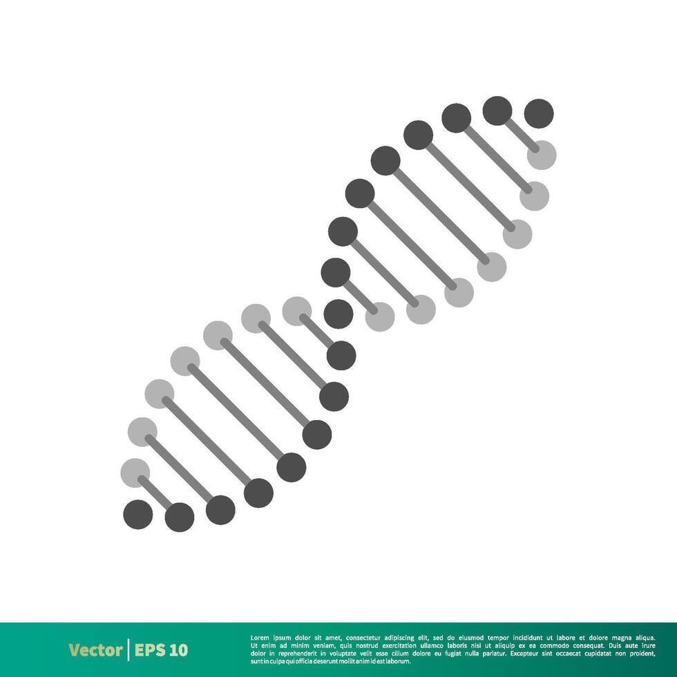 DNA Chromosom Symbol Vektor Logo Vorlage Illustration Design. Vektor eps 10.