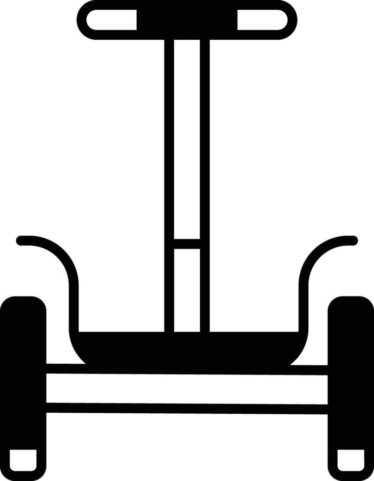 segway glyf och linje vektor illustration