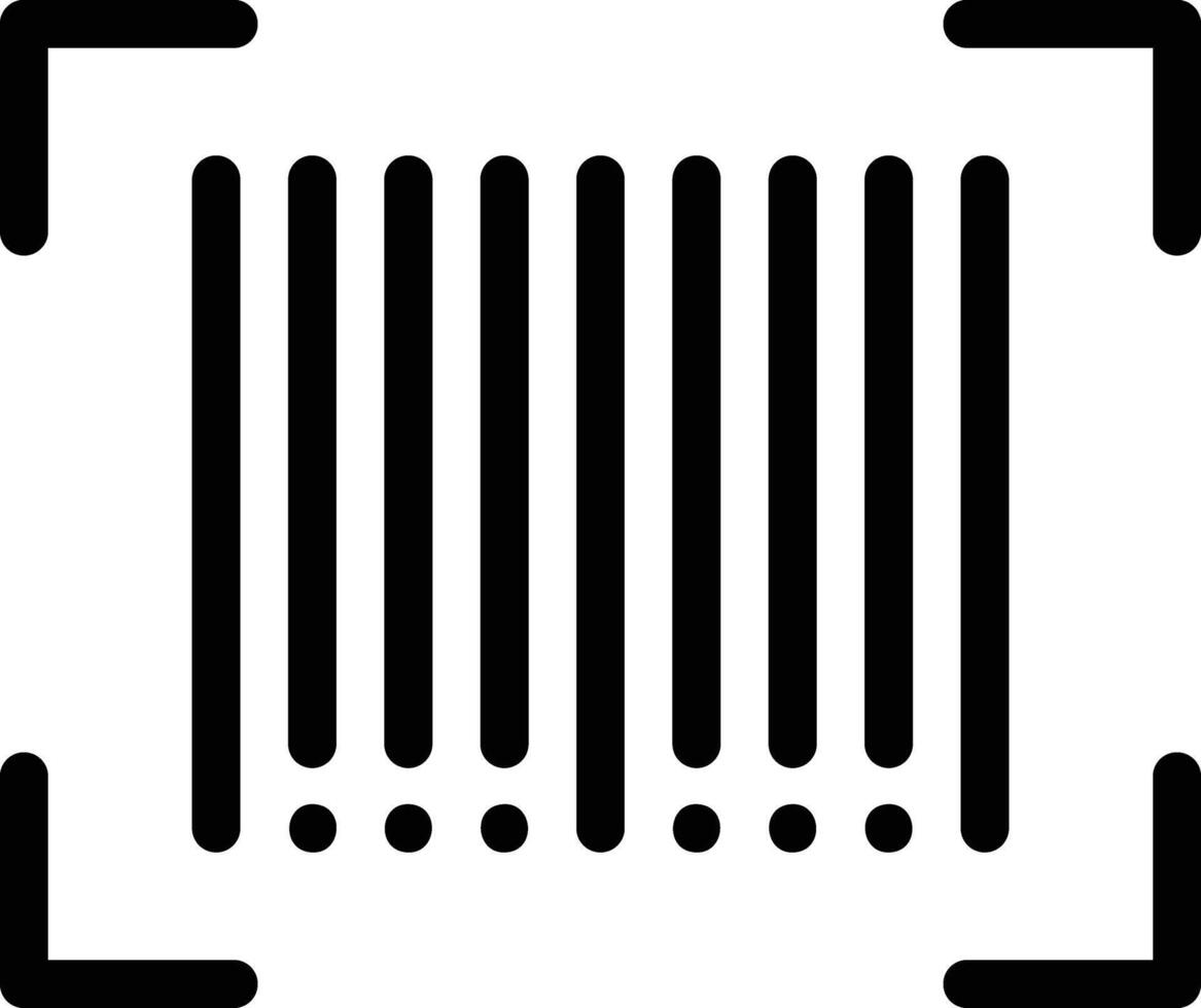 Barcode-Vektorsymbol vektor