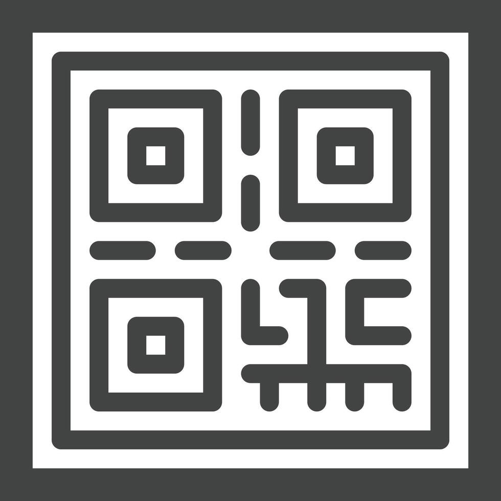 QR-Code-Vektor-Symbol vektor