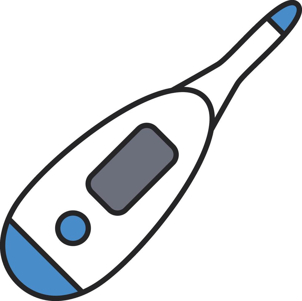 Thermometer Symbol. medizinisch Ausrüstung. eben Design. Vektor Illustration