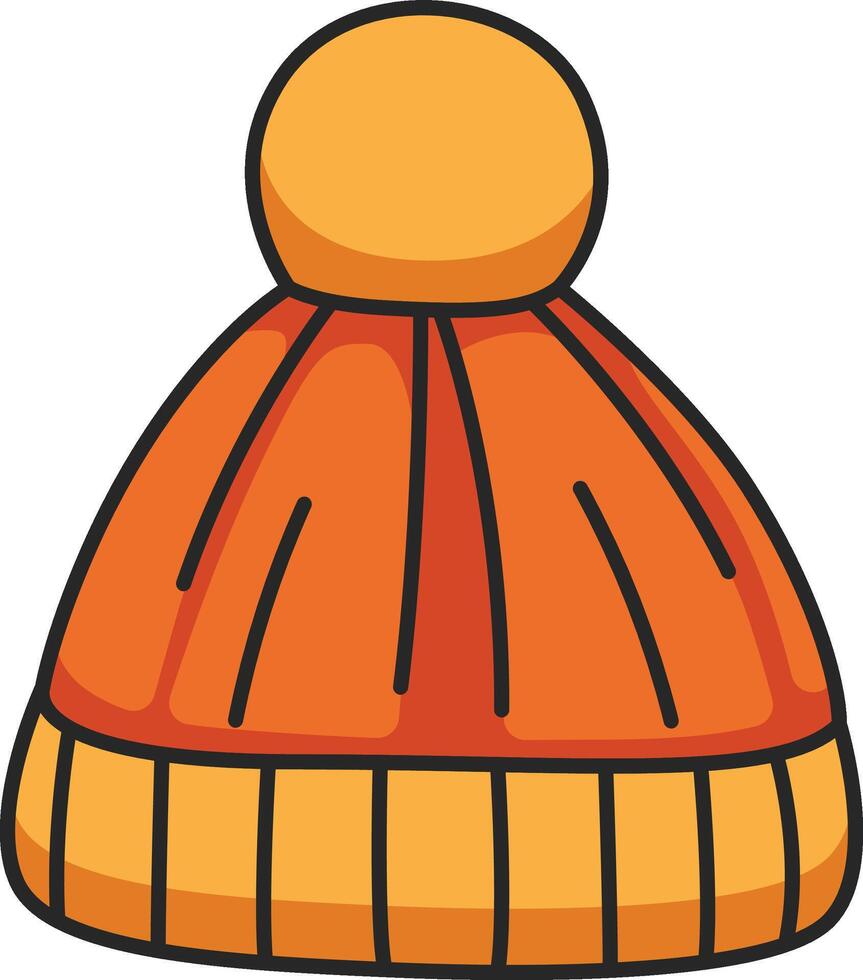 vinter- hatt ikon. platt illustration av vinter- hatt vektor ikon för webb design