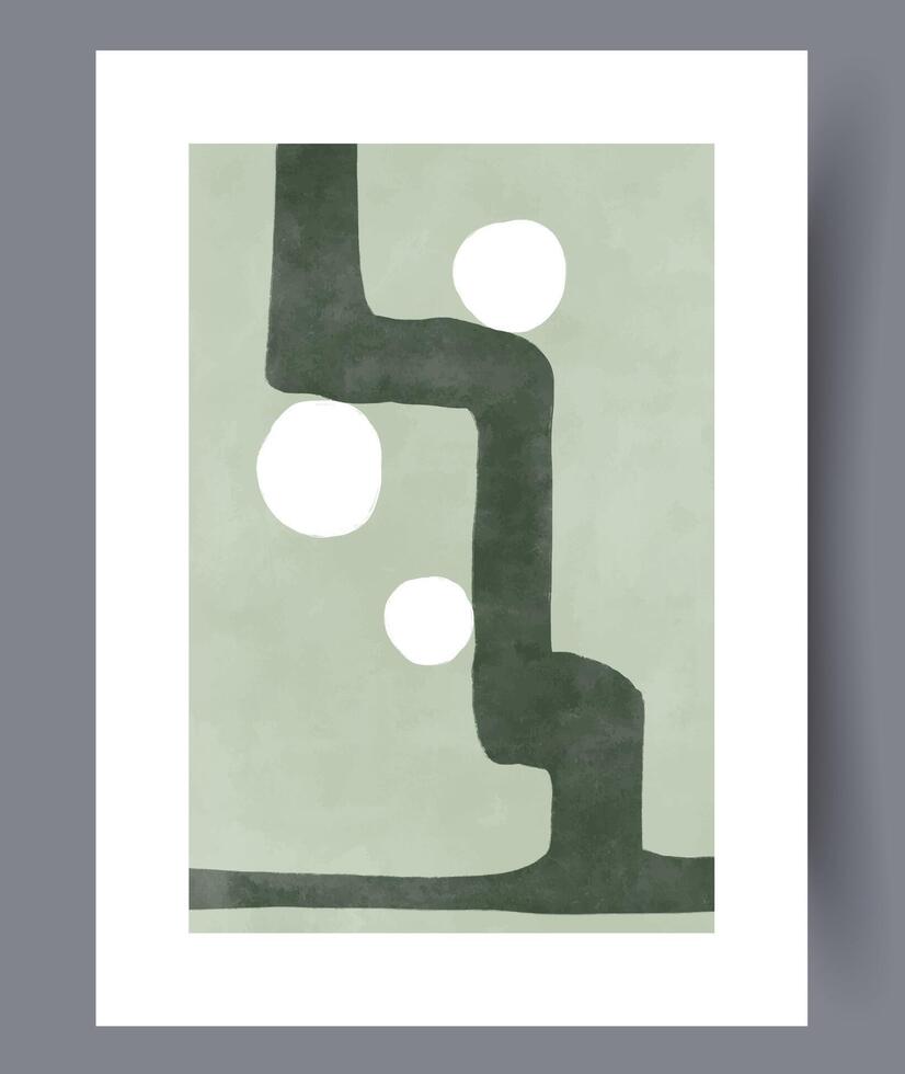 abstrakt Streifen künstlerisch Weg Mauer Kunst drucken. zeitgenössisch dekorativ Hintergrund mit Weg. Mauer Kunstwerk zum Innere Design. druckbar minimal abstrakt Streifen Poster. vektor