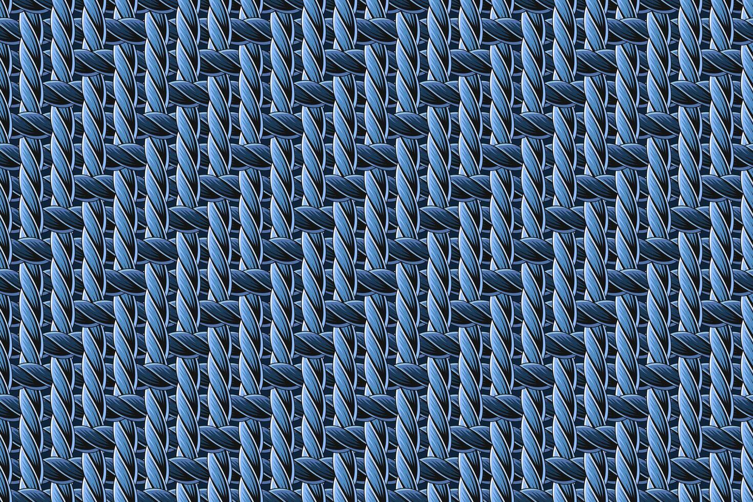 nahtlos Muster mit dicht, fest verwoben Faser. Matte, Teppich Textur mit traditionell Denim weben. Jahrgang Stil. nicht ai vektor