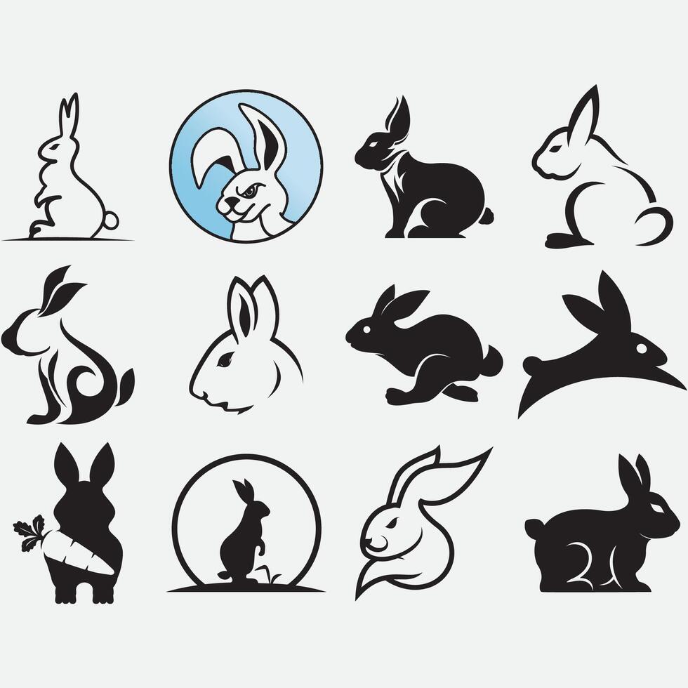 Sammlung von Hase Logos vektor