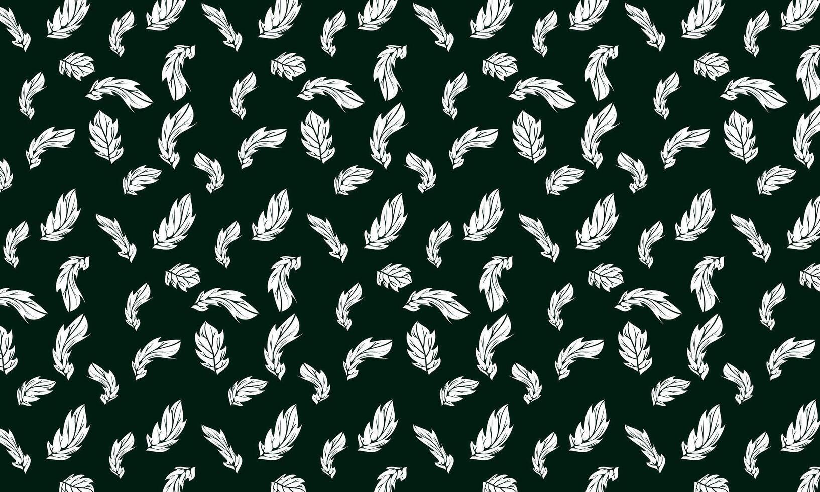 Muster mit Gefieder auf ein Grün Hintergrund. Vektor Illustration
