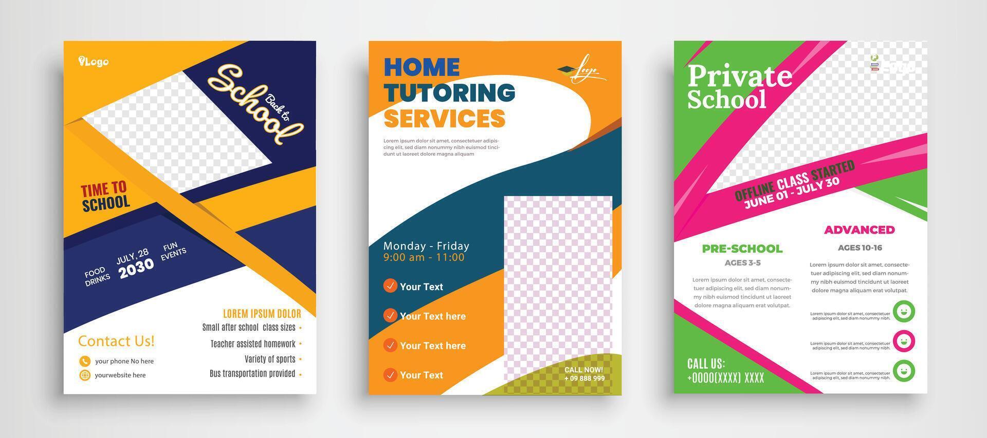 utbildning bok omslag design mall i a4. kan vara anpassa till broschyr, årlig Rapportera, tidskrift, affisch, företag presentation vektor