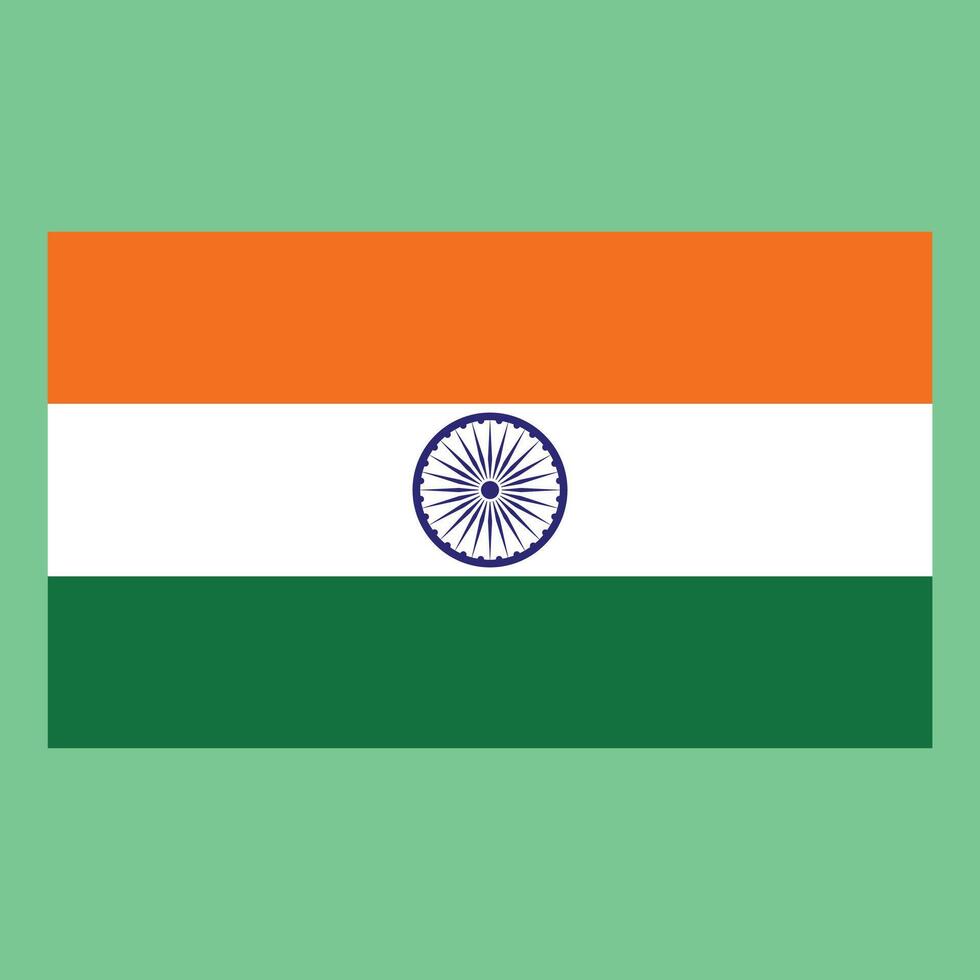 Indien flagga vektor .