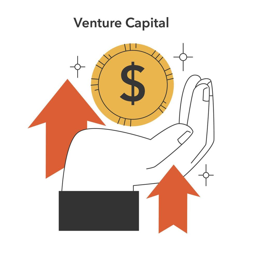 Investition Wachstum Konzept. eben Vektor Illustration