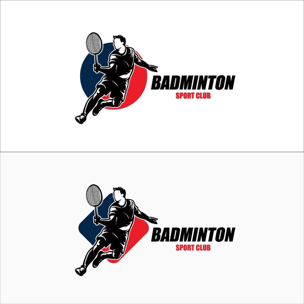 Badminton-Smash-Logo-Design-Inspiration vektor