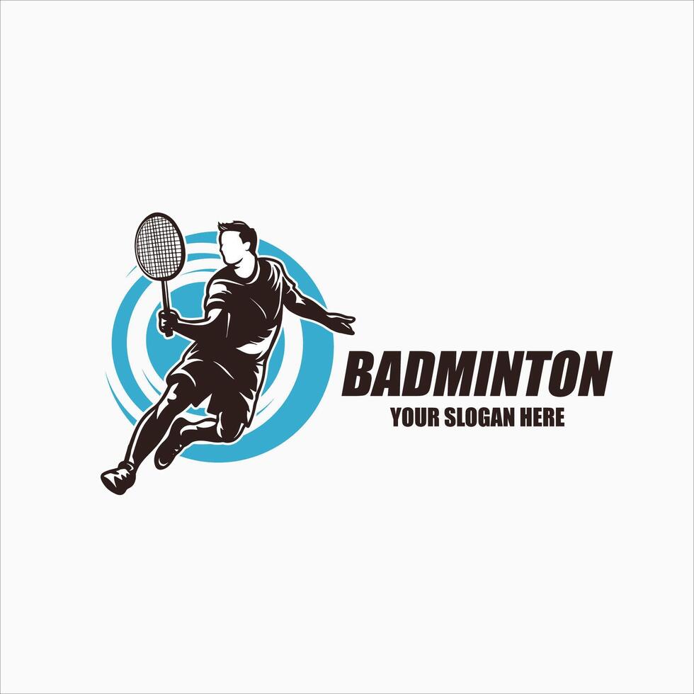 badminton logotyp kreativ sport logotyp kreativ mästare atletisk vektor