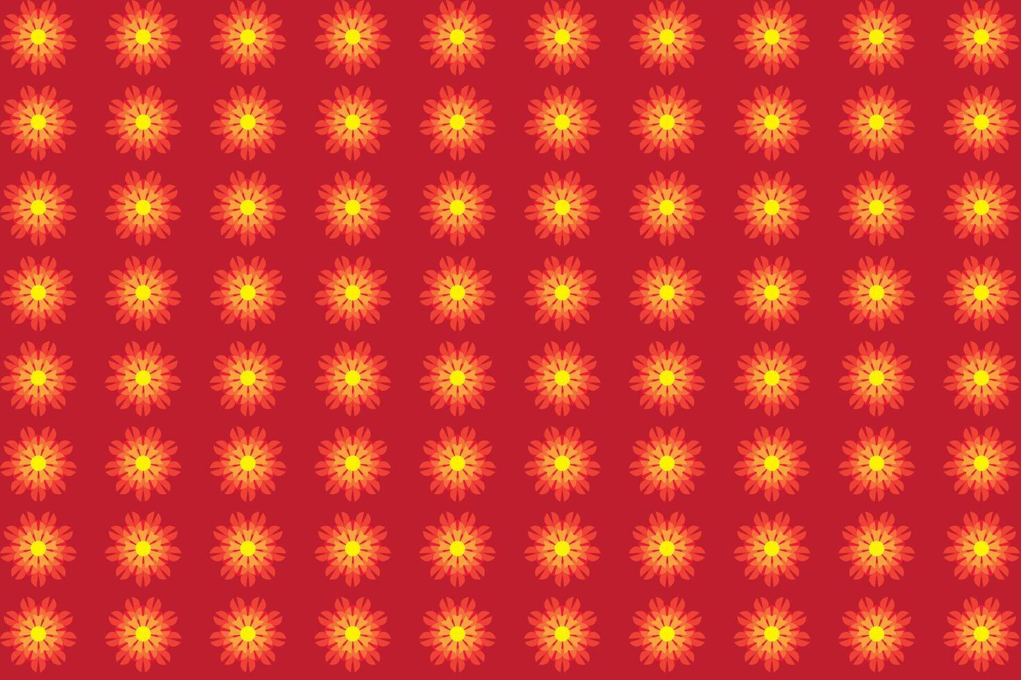 Illustration Hintergrund, abstrakt Blume auf rot Hintergrund. vektor