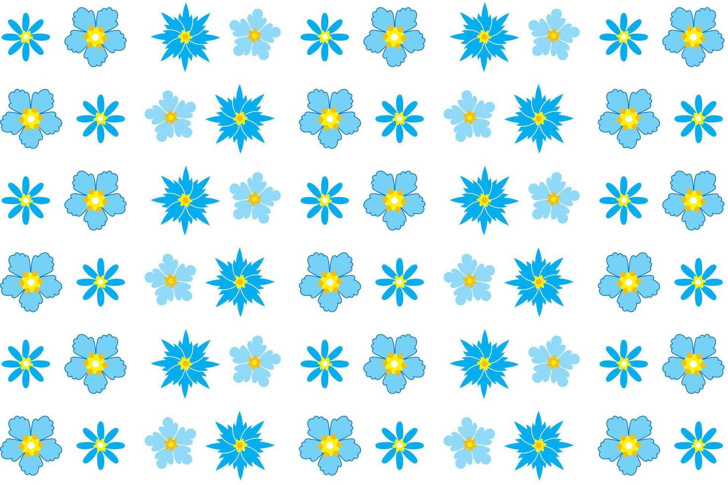 Illustration Hintergrund von abstrakt Blau Blume auf Weiß Hintergrund. vektor