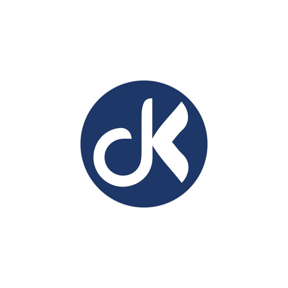 dk und kd Brief Logo design.dk,kd Initiale basierend Alphabet Symbol Logo Design vektor