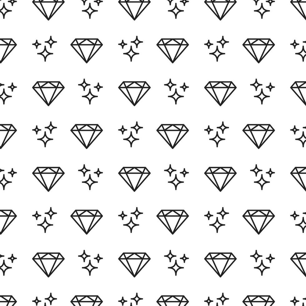 glänzend Diamant lineart Muster Hintergrund Hintergrund Vektor Illustration