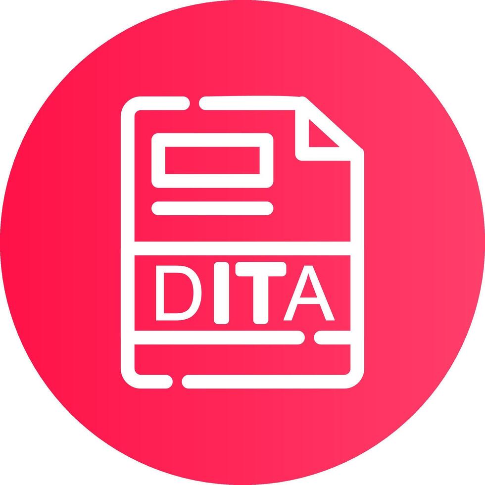 dita kreativ ikon design vektor