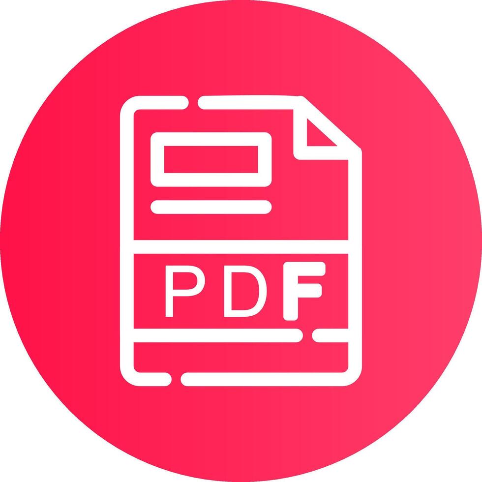 pdf kreativ Symbol Design vektor