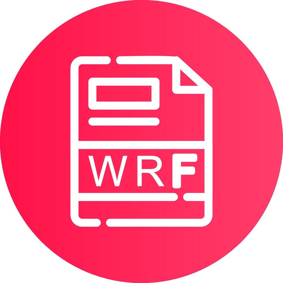 wrf kreativ ikon design vektor