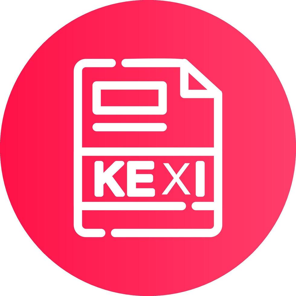 kexi kreativ ikon design vektor