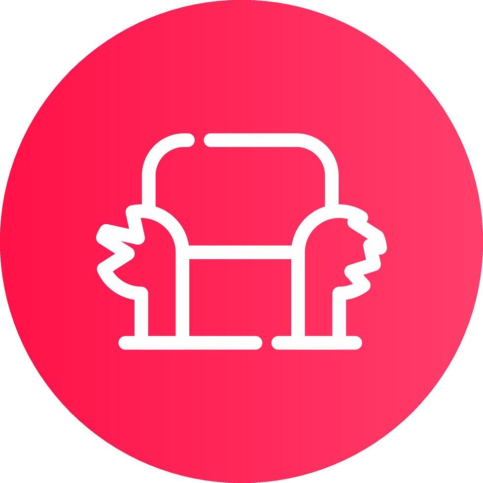 Sofa kreatives Icon-Design vektor