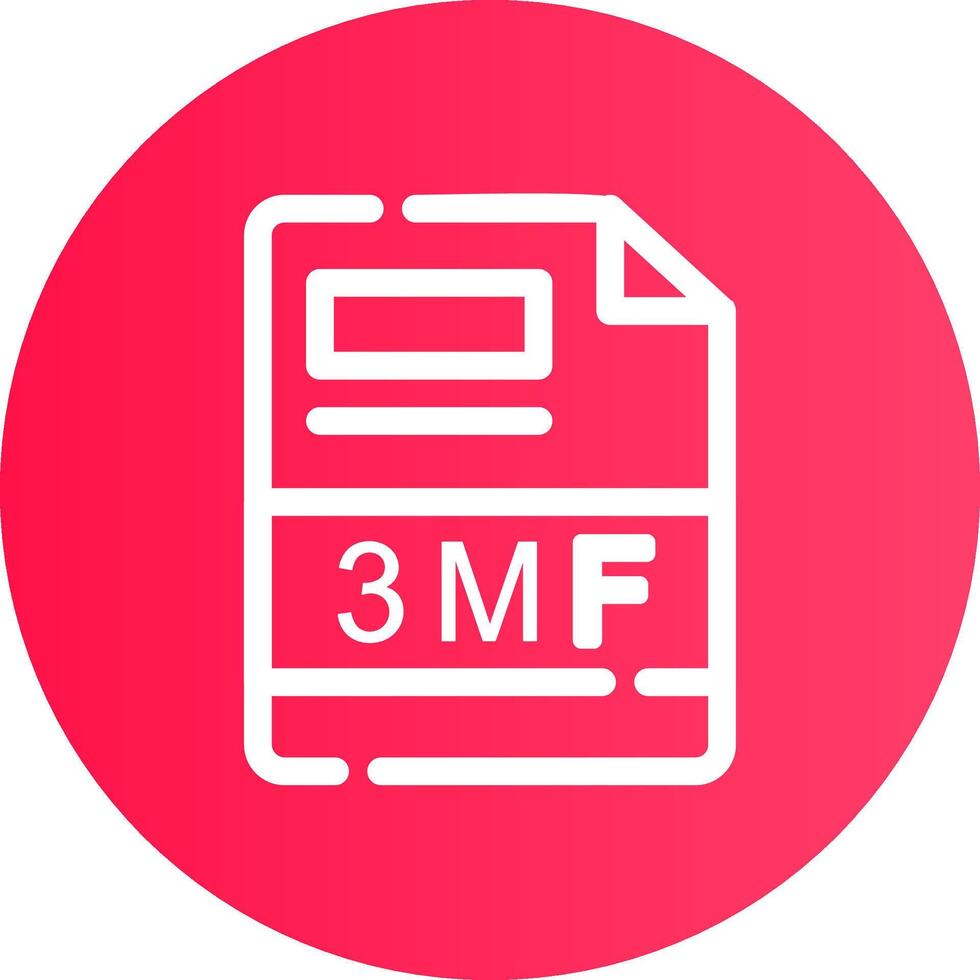 3mf kreativ ikon design vektor