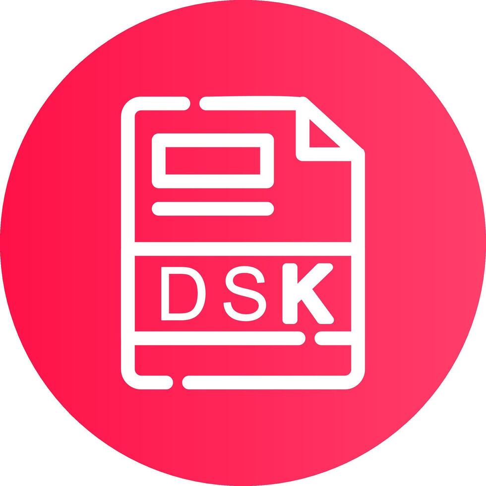 dsk kreativ ikon design vektor