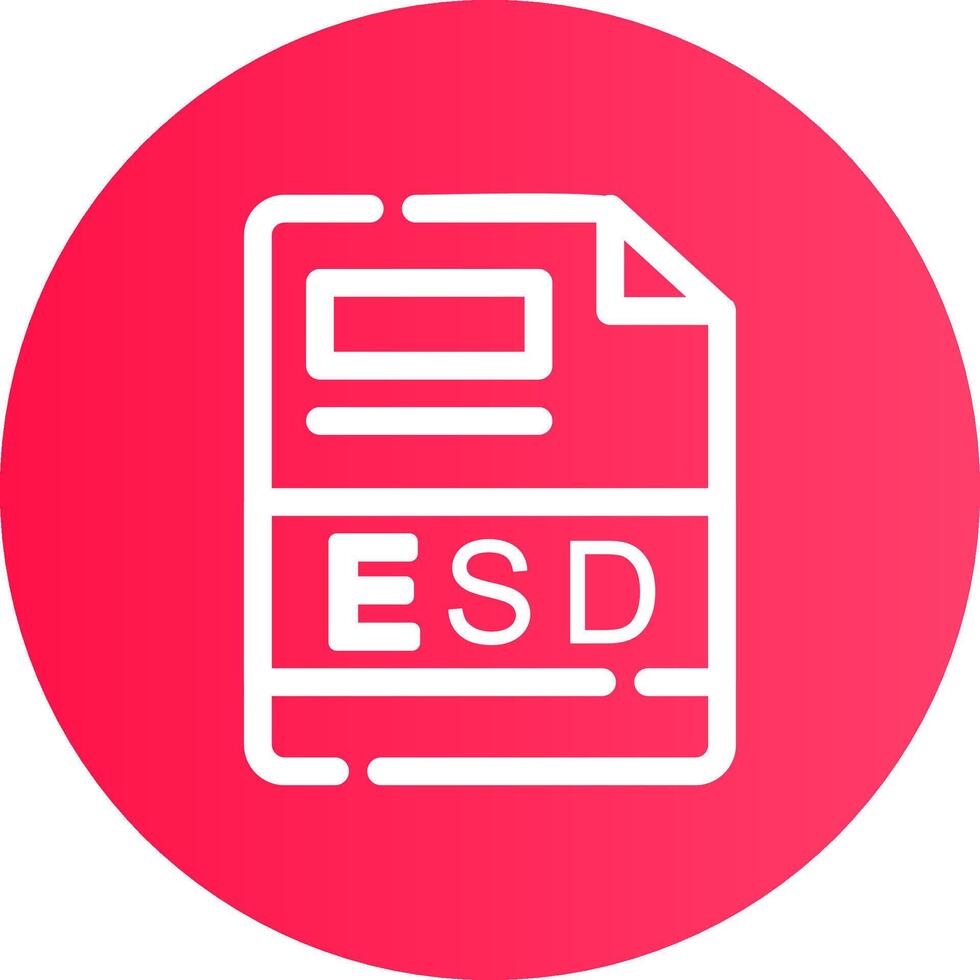 esd kreativ ikon design vektor