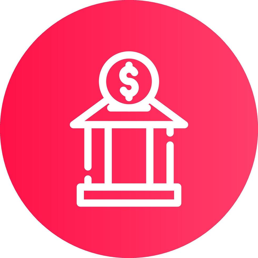 Investition Bank kreativ Symbol Design vektor