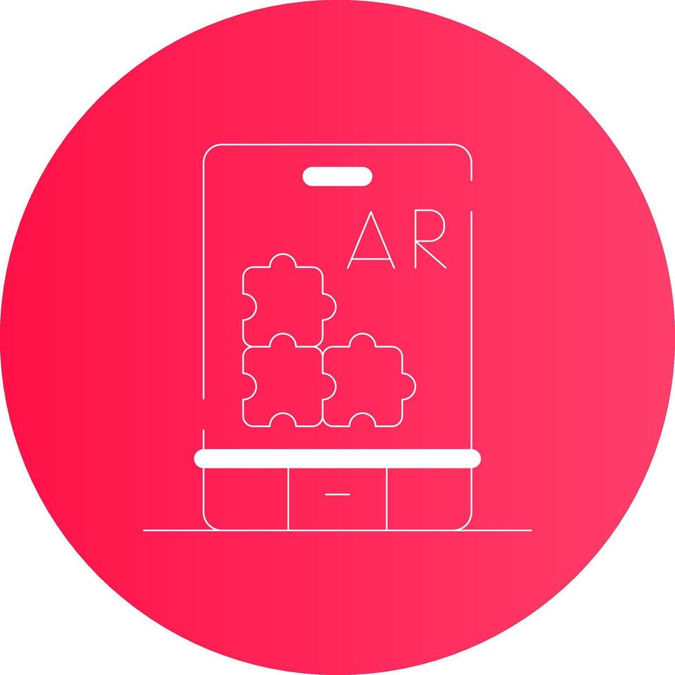 ar Puzzle kreativ Symbol Design vektor