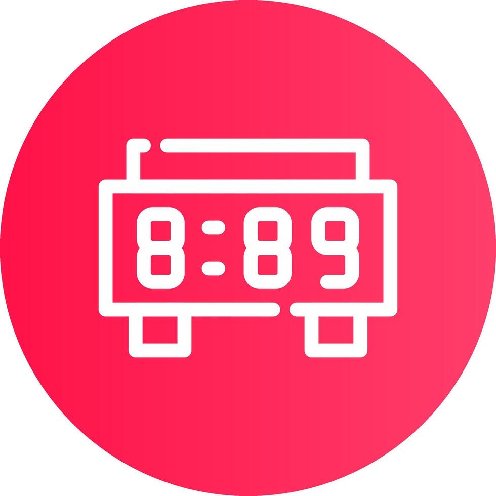 Digitaluhr kreatives Icon-Design vektor