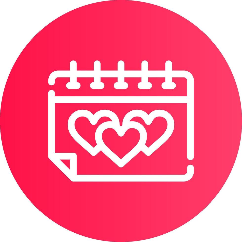 Hochzeitstag kreatives Icon-Design vektor