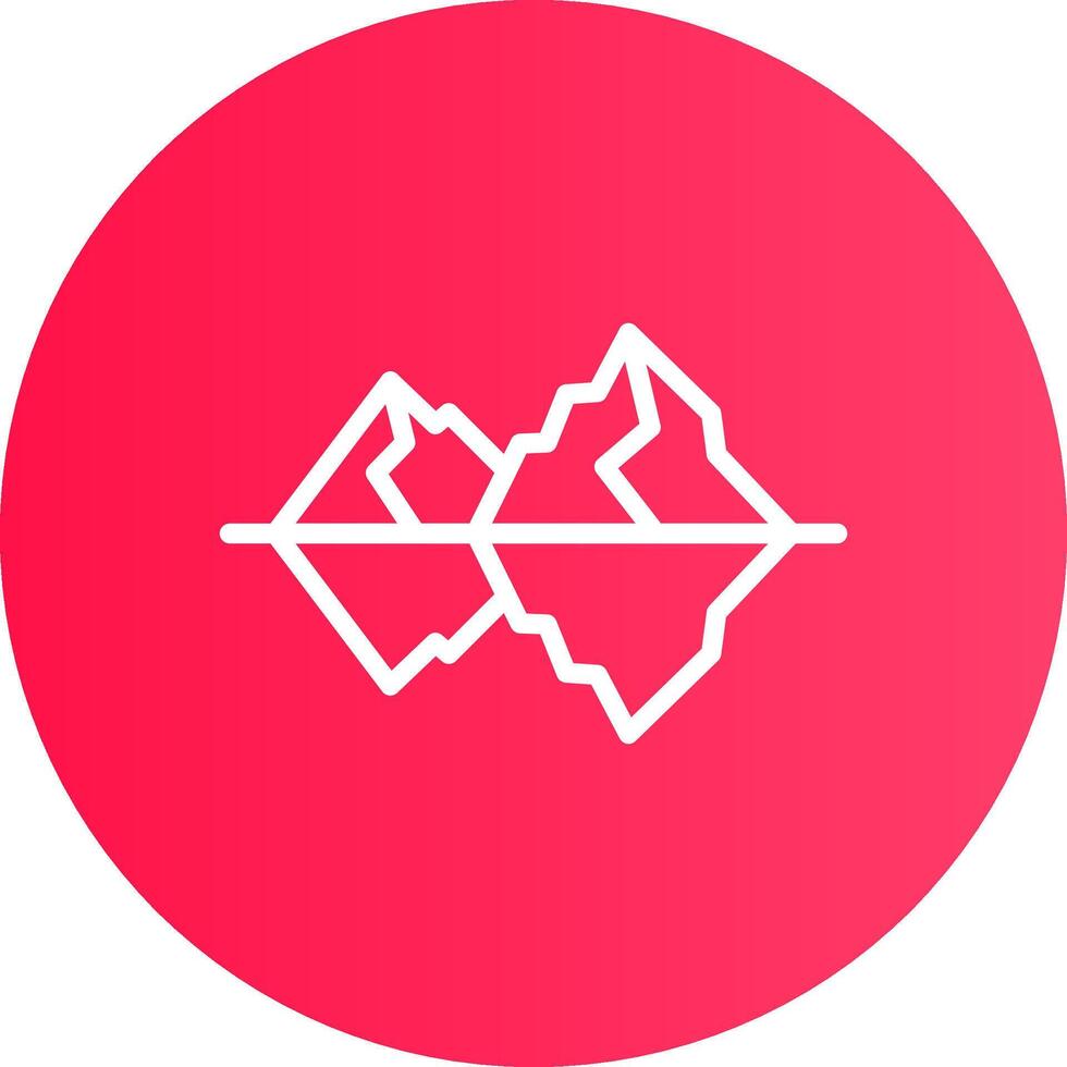 Eisberg kreatives Icon-Design vektor