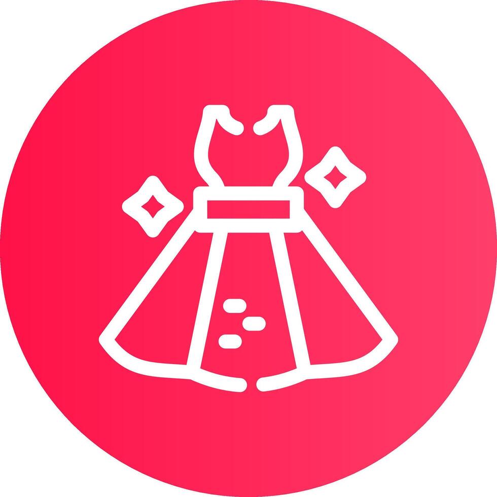 Kleid kreatives Icon-Design vektor