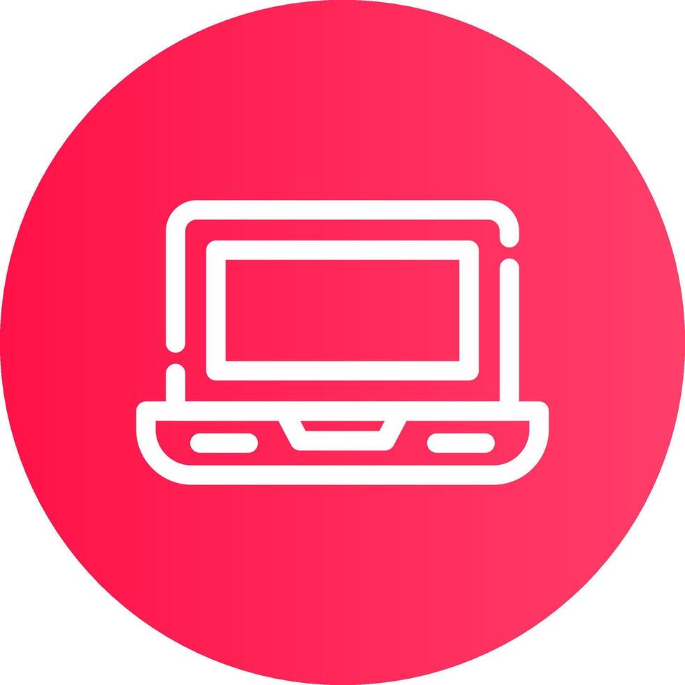 Laptop kreatives Icon-Design vektor