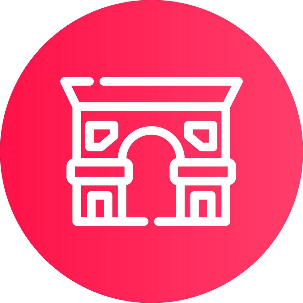 Arc de Triomphe kreatives Icon-Design vektor