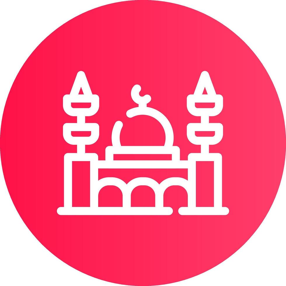 Moschee kreatives Icon-Design vektor