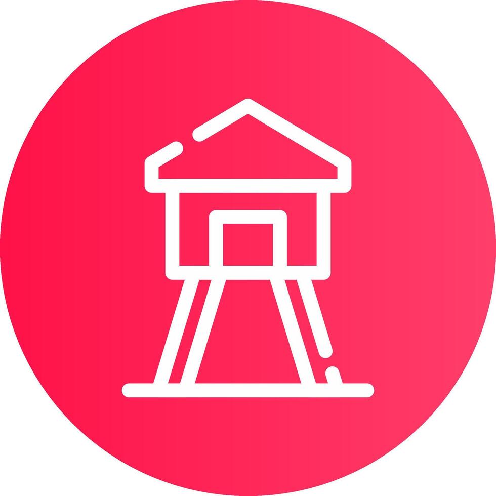 Wachturm kreatives Icon-Design vektor