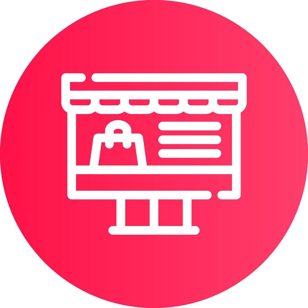 Online-Shopping kreatives Icon-Design vektor