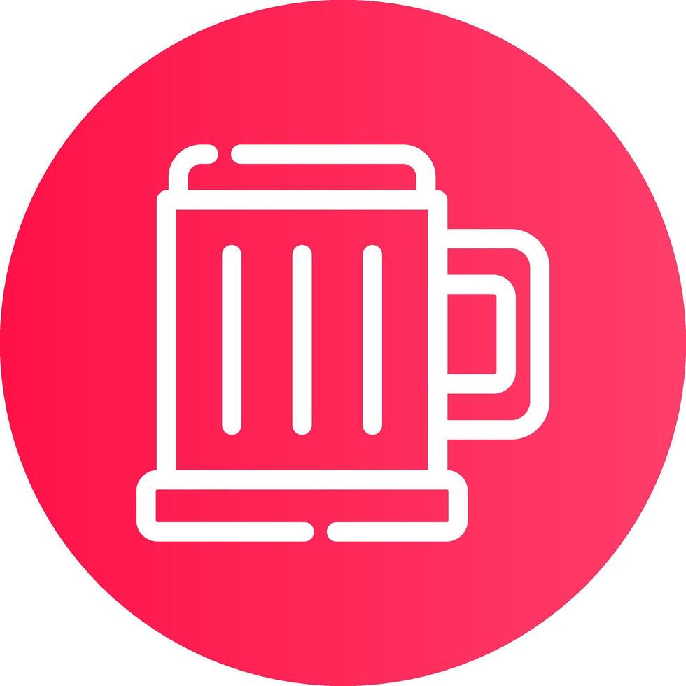 Pint Bier kreatives Icon-Design vektor