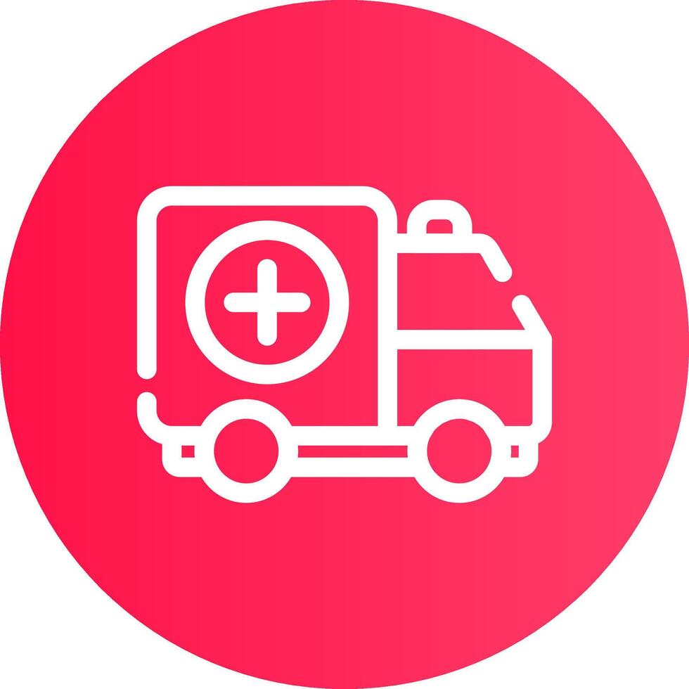 Krankenwagen kreatives Icon-Design vektor