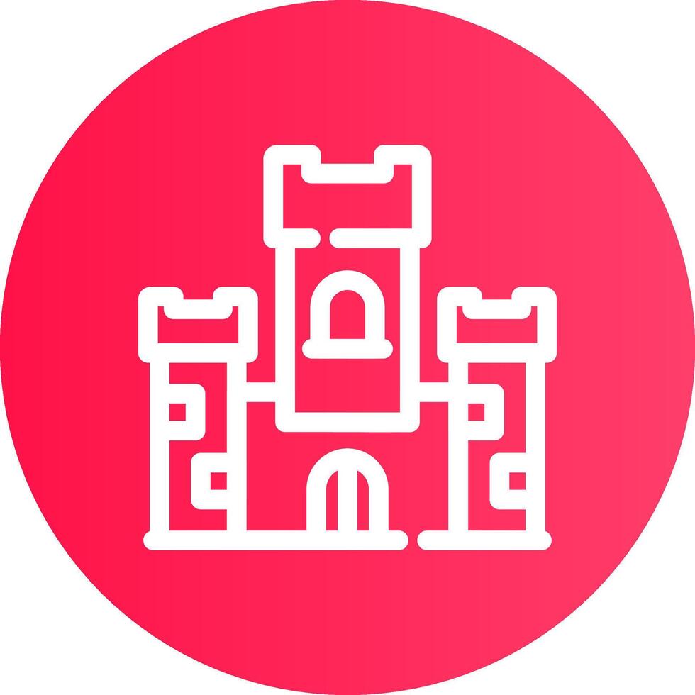 Schloss kreatives Icon-Design vektor