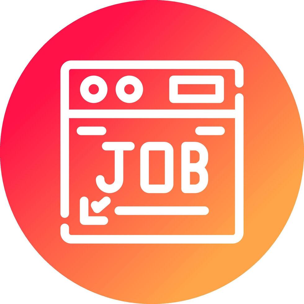 Job kreatives Icon-Design vektor