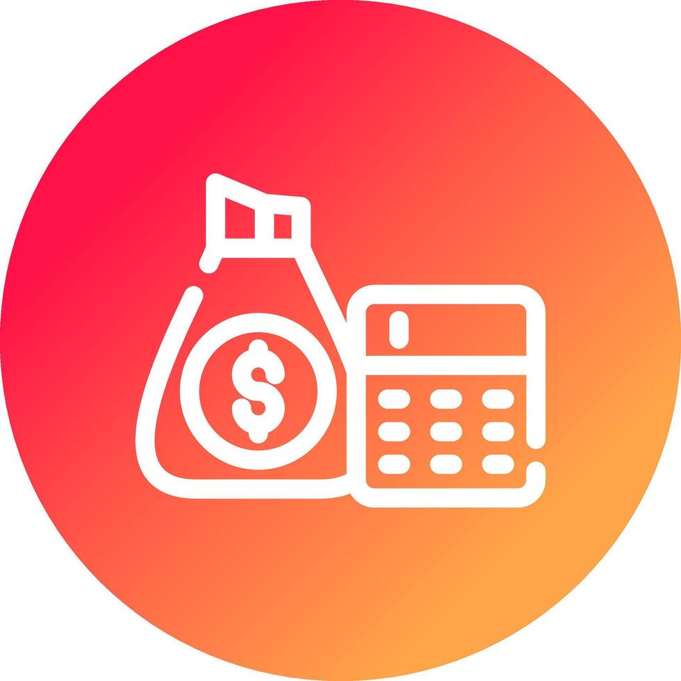 Budget kreatives Icon-Design vektor