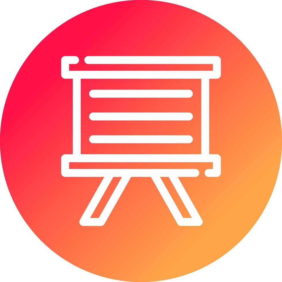 Whiteboard kreatives Icon-Design vektor