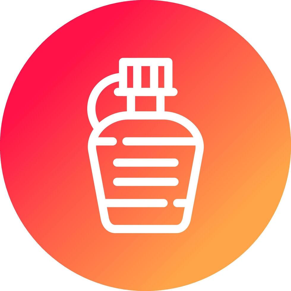 Wasserflasche kreatives Icon-Design vektor