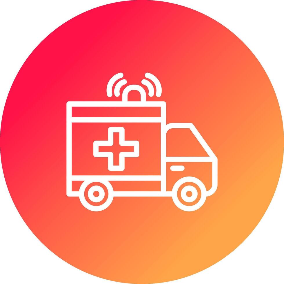 Krankenwagen kreatives Icon-Design vektor