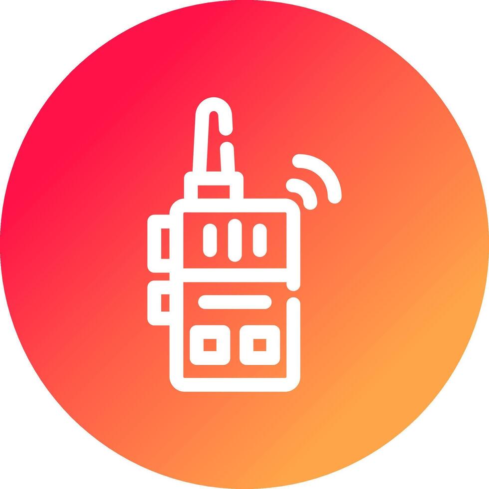 Walkie-Talkie kreatives Icon-Design vektor